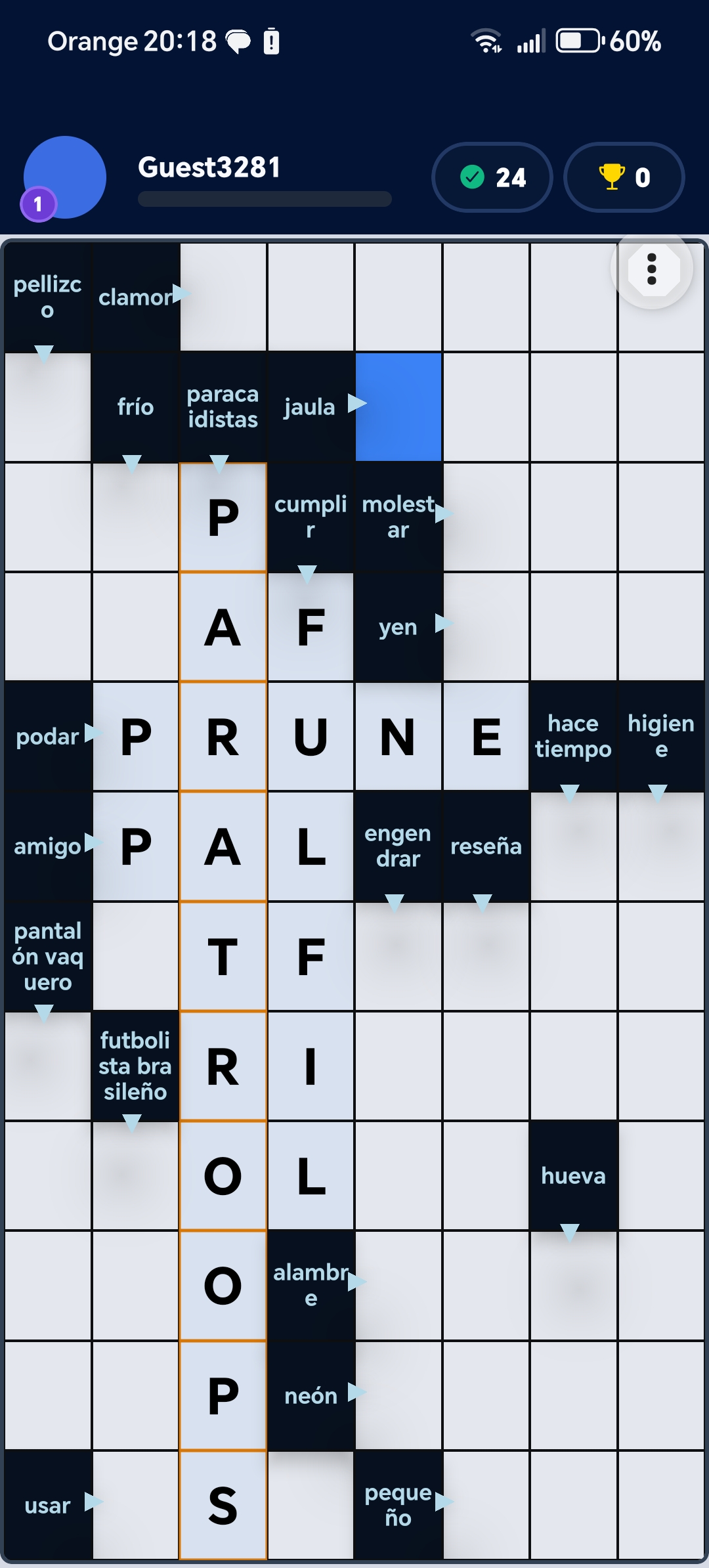 Bilingual Arrow Words app